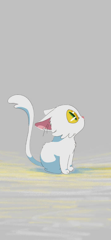White Daijin Cat from Suzume 4K Wallpaper