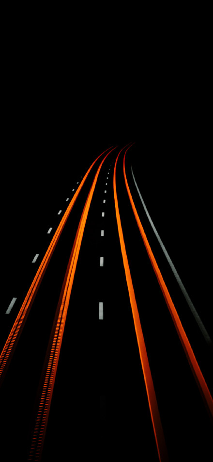 Highway on black background phone wallpaper