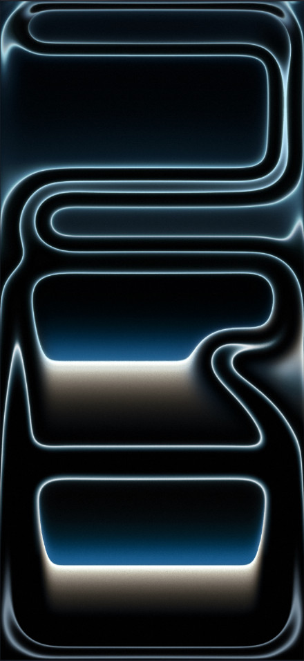 iPhone 17 Pro Wallpaper, Arctic Blue Glow, Minimal