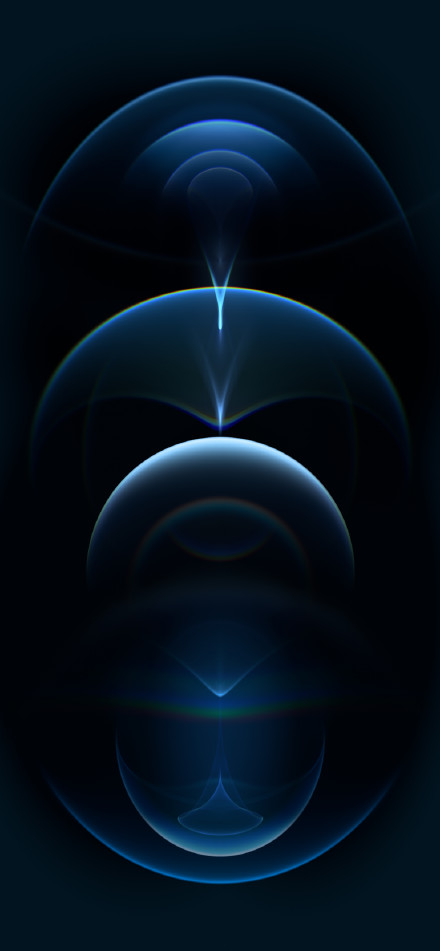 iPhone 12 Pro Resonance Blue Dark Wallpaper