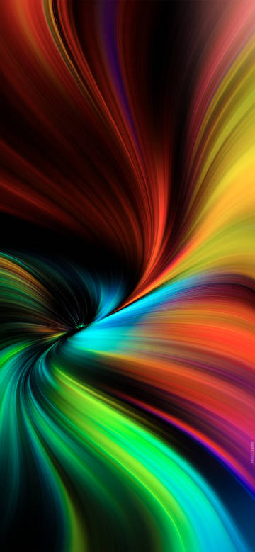 Gorgeous color vortex dynamic abstract phone wallpaper