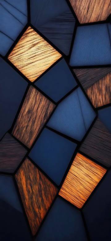 Abstract pattern of interlocking geometric shapes phone wallpaper