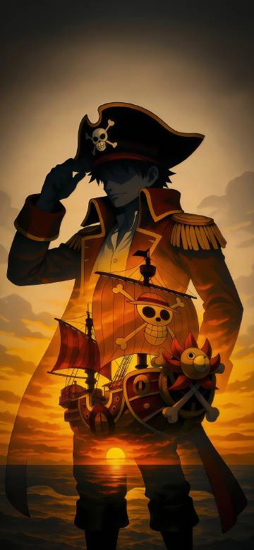 Luffy in pirate costume