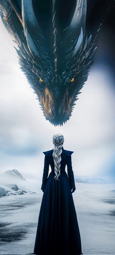 Game of Thrones Daenerys and Dragon Wallpaper