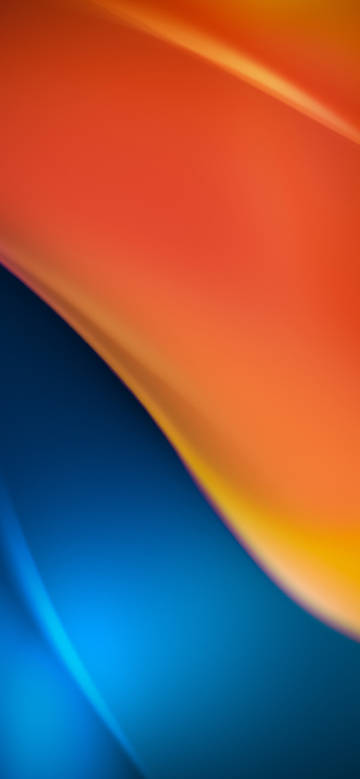 Vibrant Orange and Blue Gradient 4K Wallpaper