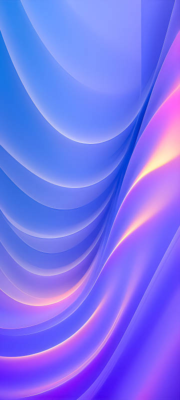 Abstract Wave Blue and Purple Gradient 4K Wallpaper