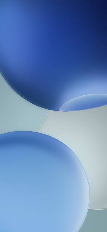 Minimalist Blue Sphere Abstract 4K Wallpaper