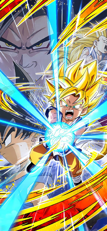 Super Saiyan Goten Kamehameha 4K Anime Wallpaper
