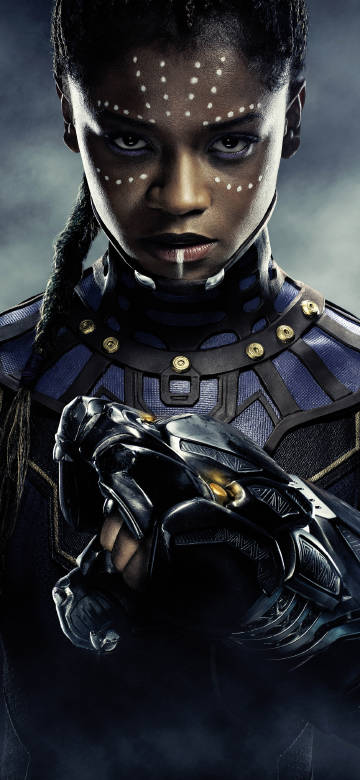 Black Panther's Tech Genius Sister Shuri Poster 4K Wallpaper