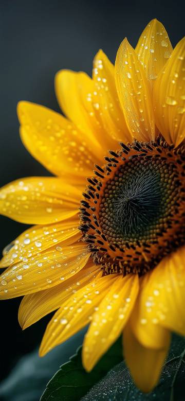 Vibrant Yellow Sunflower Close Up 4K Wallpaper