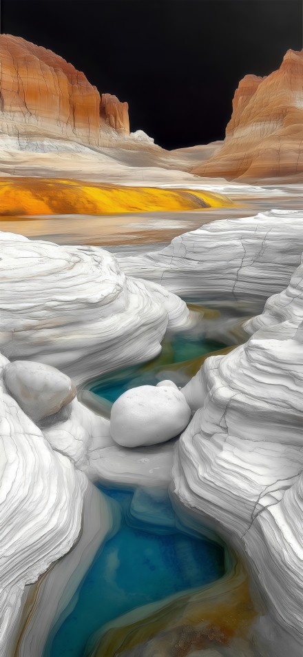 Colorful geological wonder phone wallpaper