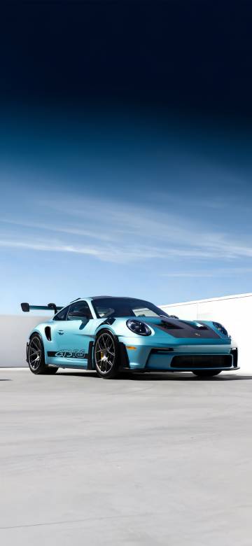 Cool Blue Porsche GT3 RS Car Wallpaper