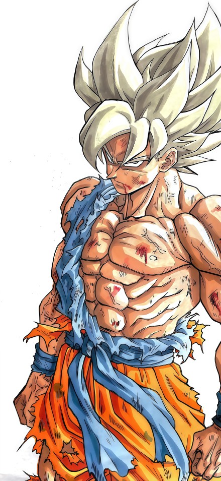 Son Goku in super saiyan phone wallpaper