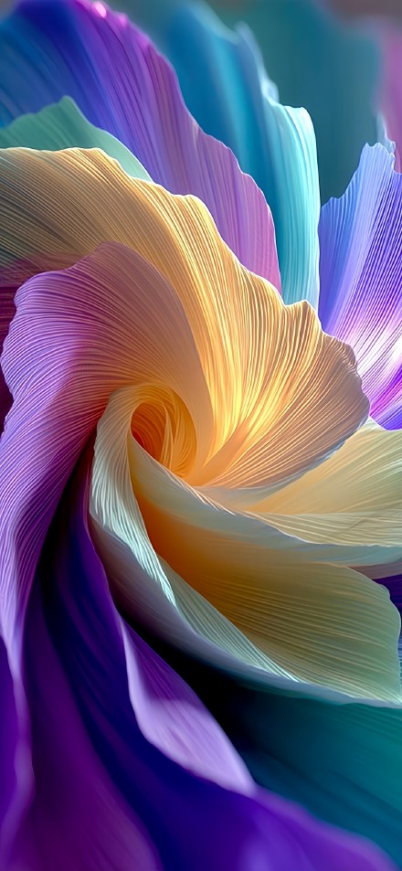 Colorful Abstract Swirl 4K Phone Wallpaper