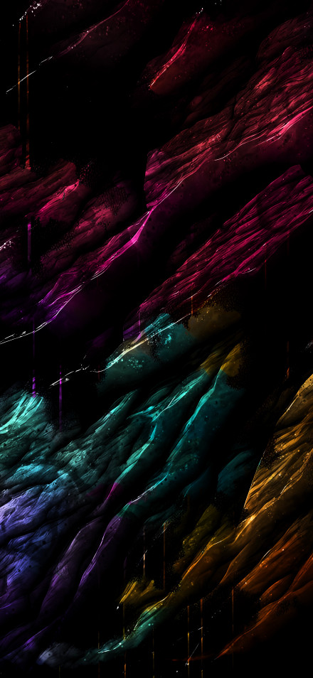 Colorful Abstract Rock Background on Dark Background 4K Wallpaper