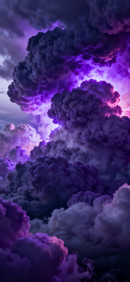 Dreamy Purple Cloud Wallpaper 4K