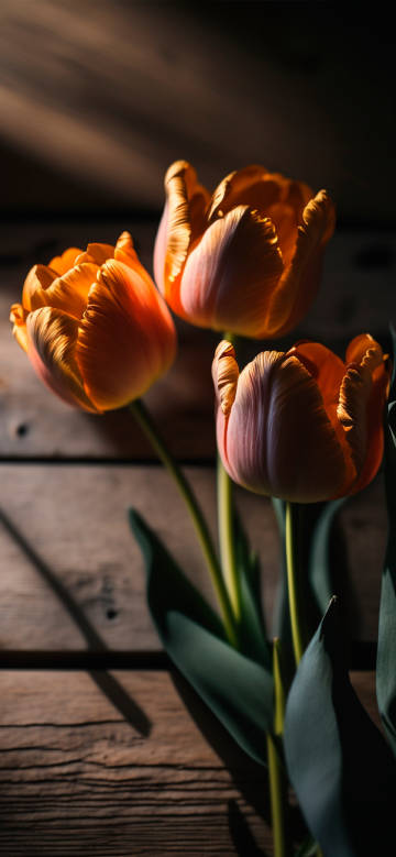 Orange Tulips Phone Wallpaper Orange Tulips Phone Wallpaper