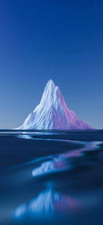 Frozen iceberg phone wallpaper