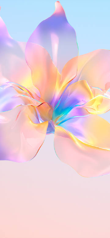 Dreamy colorful flower phone wallpaper