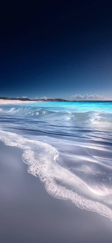 Healing beach beauty phone wallpaper