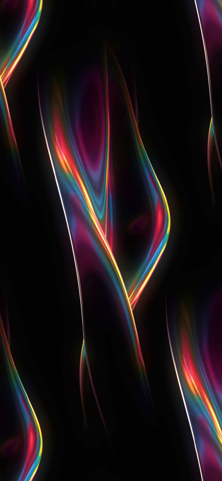 Bright abstract colors on dark background phone wallpaper