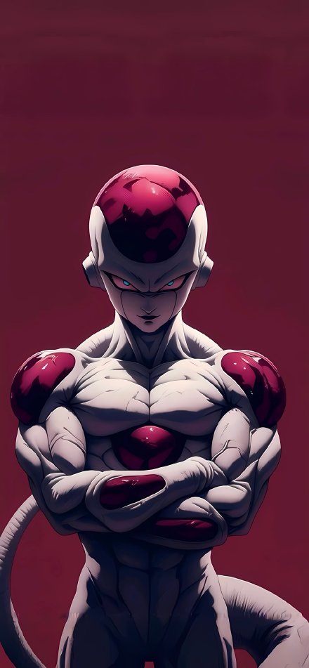 Cool Dragon Ball Villain Frieza Art 4K Wallpaper