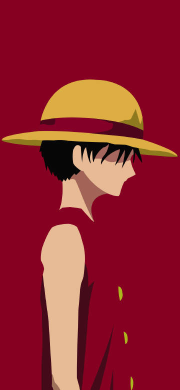 Monkey D.Luffy Minimalist phone wallpaper