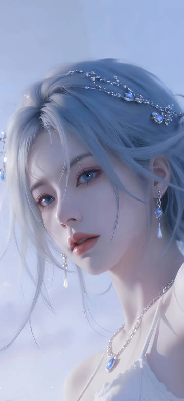 Beautiful princess seagull 4k phone wallpaper