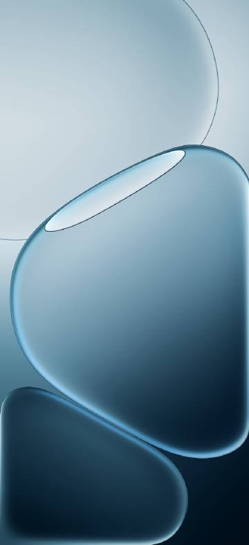 Cyan liquid bubbles abstract phone wallpaper