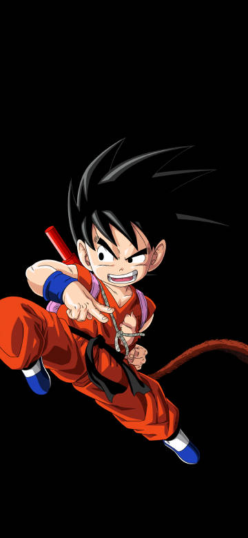 Dragon Ball Goku 4K Wallpaper, Red Gi and Power Stance