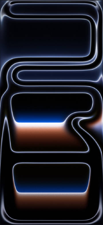 iPhone 17 Pro Wallpaper, Cobalt Blue Neon, Minimal