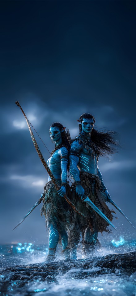 Neytiri and Jake Sully from Avatar