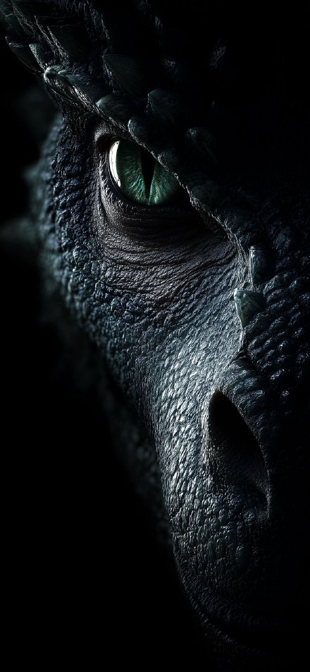 Dark Fantasy Dragon Eye Close Up Wallpaper