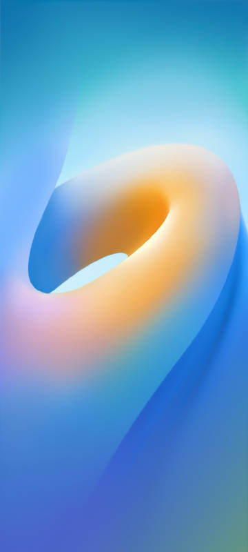 Soft blue and orange gradient abstract wallpaper