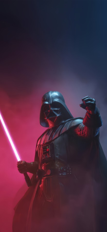Darth Vader Holding Red Lightsaber from Star Wars