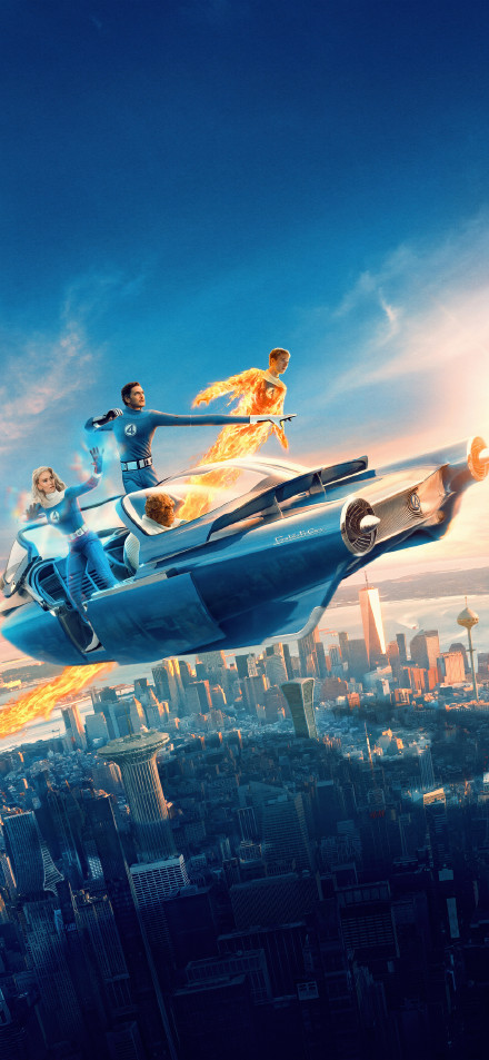 The Fantastic Four:First Steps Movie poster phone wallpaper