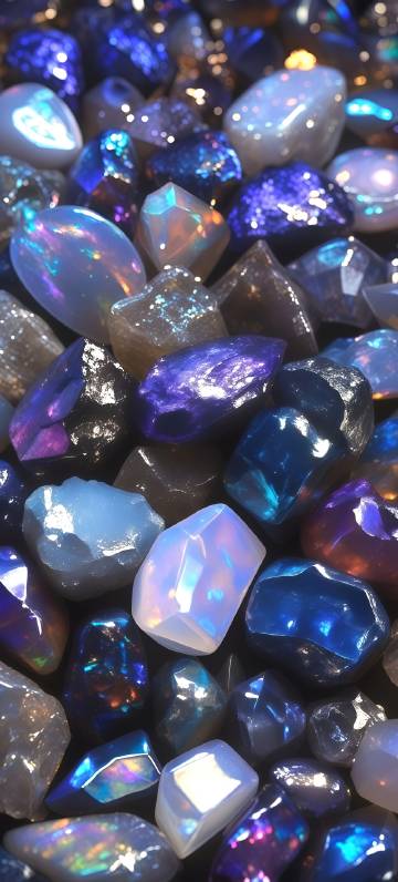 Gorgeous colorful gems phone wallpaper