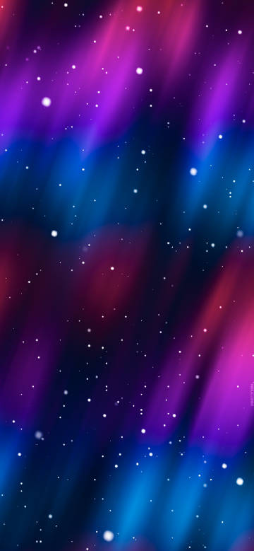 Dreamy colorful starry sky with twinkling stars phone wallpaper
