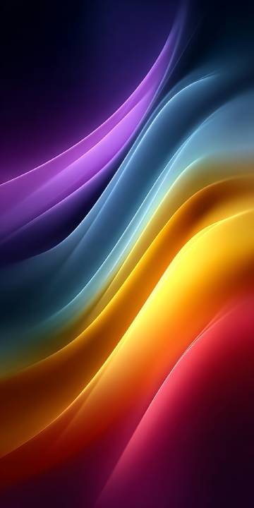 Vibrant Abstract Color Waves 4K wallpaper