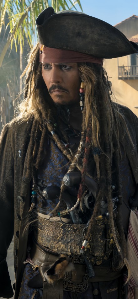 Captain Jack with angry eyes Phone wallpaper