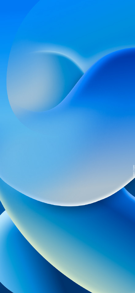 blue 3D gradient abstract background phone wallpaper