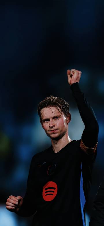 Football player Frenkie de Jong phone wallpaper