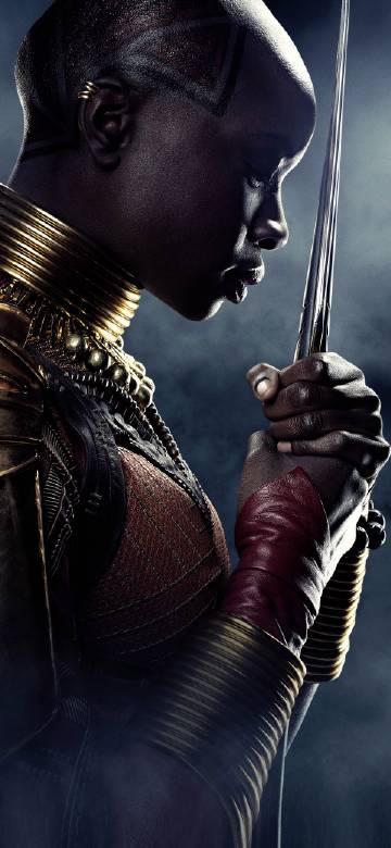 Okoye from Black Panther.