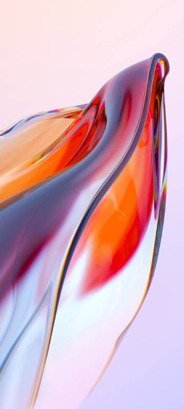Infinix Zero 6 Orange Flowing Abstract Wallpaper