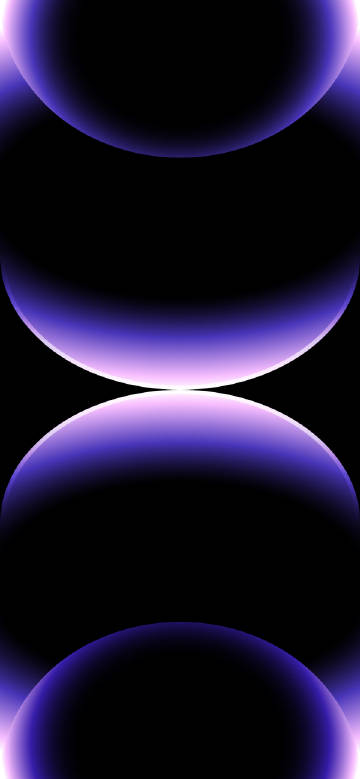 Purple gradient abstract rings on black background phone wallpaper