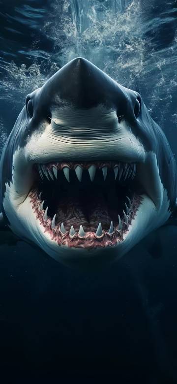 fierce,shark,underwater
