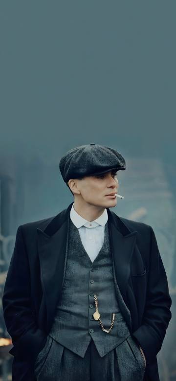 Peaky Blinders Tommy Shelby Smoking 4K Phone Wallpaper