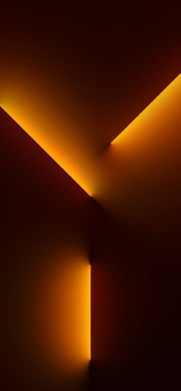 IPhone 13 Pro Official Stock Wallpaper (Orange Light)