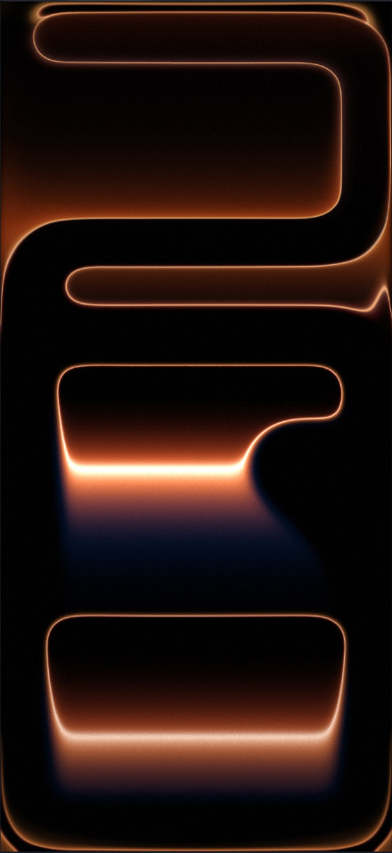 iPhone 17 Pro Wallpaper, Amber Glow, Minimal