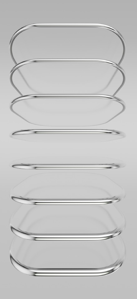 Light Gray Liquid Glass 4K Wallpaper